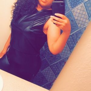 Black Biker Short And Zippered Crop Top Set